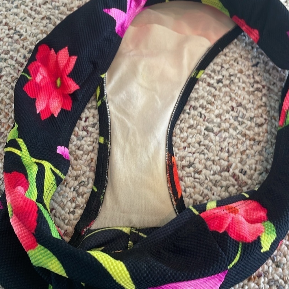 Cole of California Colorful Floral Textured Tankini & Bottoms. 14 - Picture 6 of 7